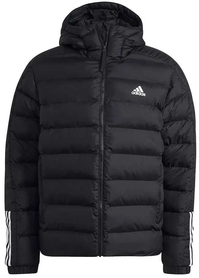 Adidas Mens Itavic 3 Stripes Hooded Jacket Black