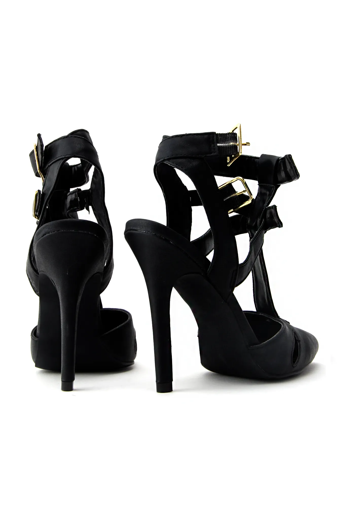 Alexander Multi Strap Pump - Black