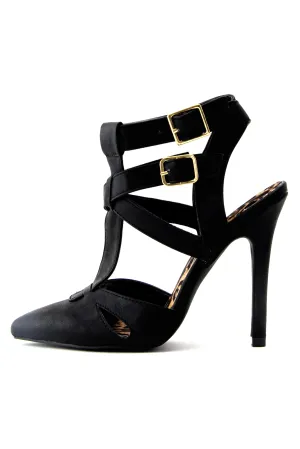 Alexander Multi Strap Pump - Black