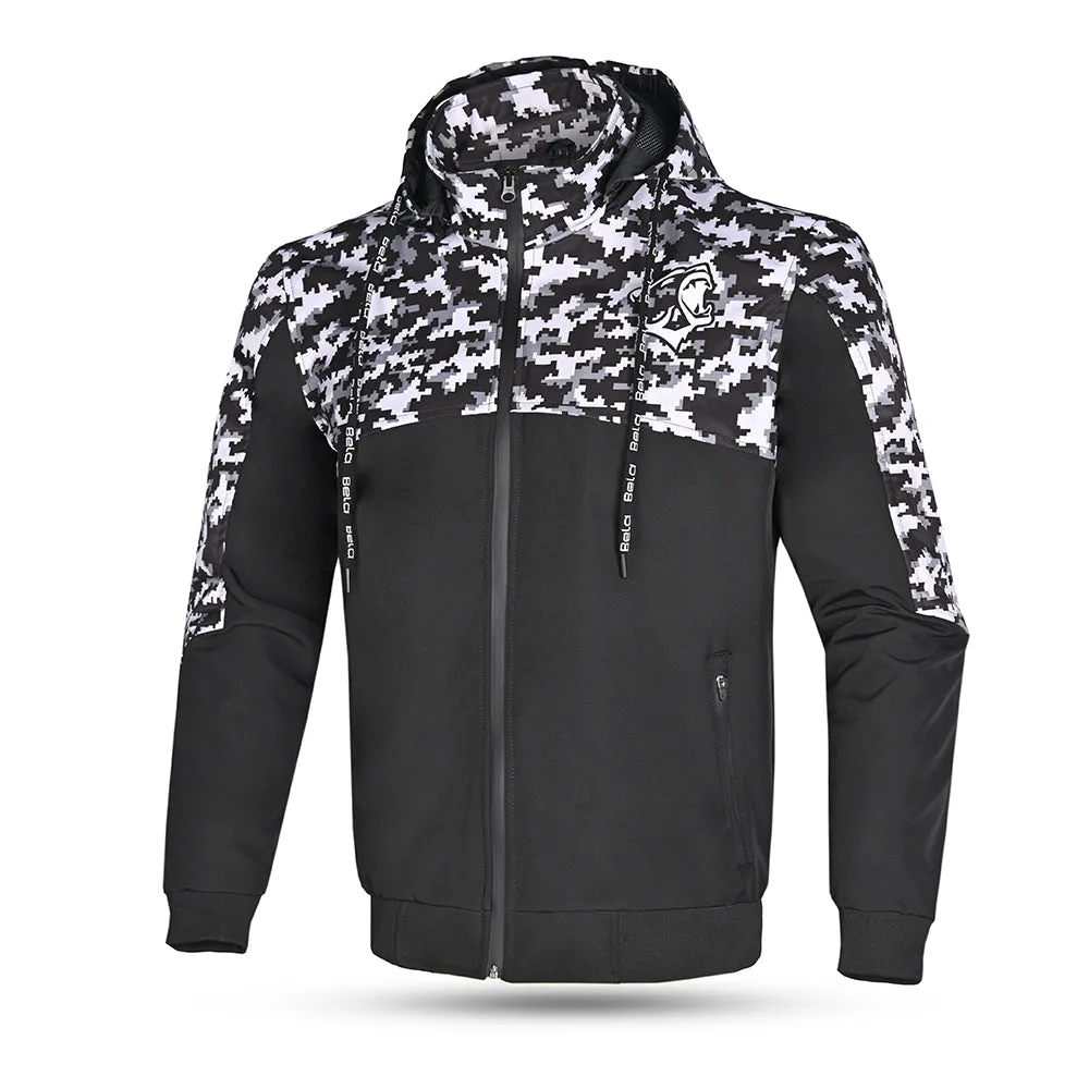 BELA Camo Rush Armour Wear Hoodie Black Dark Grey