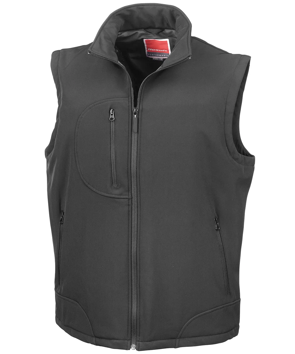 Black/Black - Softshell bodywarmer