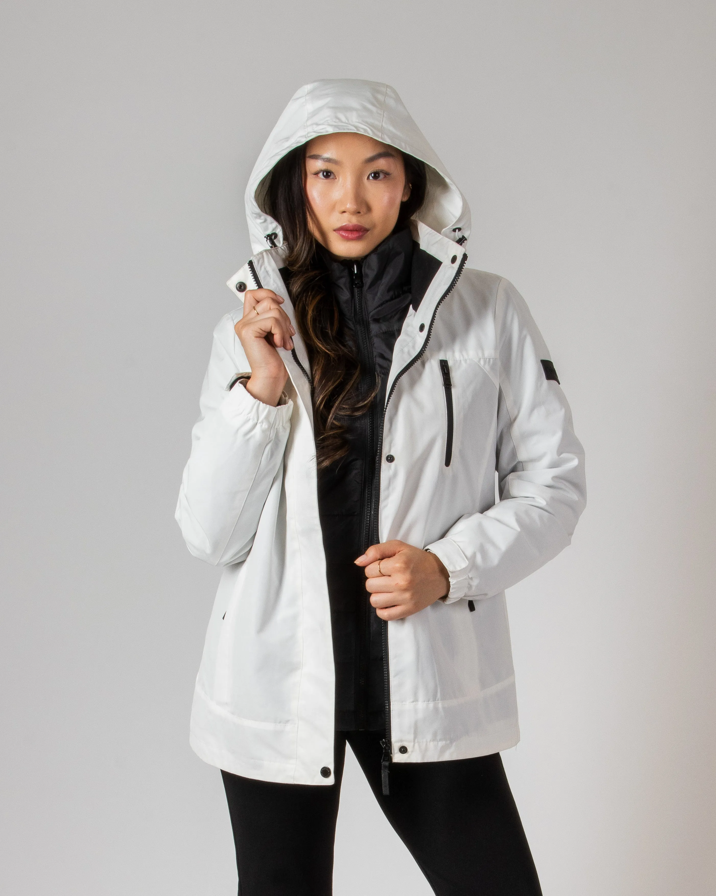 Calvin Klein Ladies 3-in-1 Jacket White