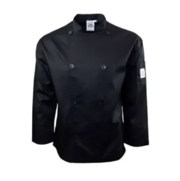 Chef Coat Mesh Black Long Sleeves, M