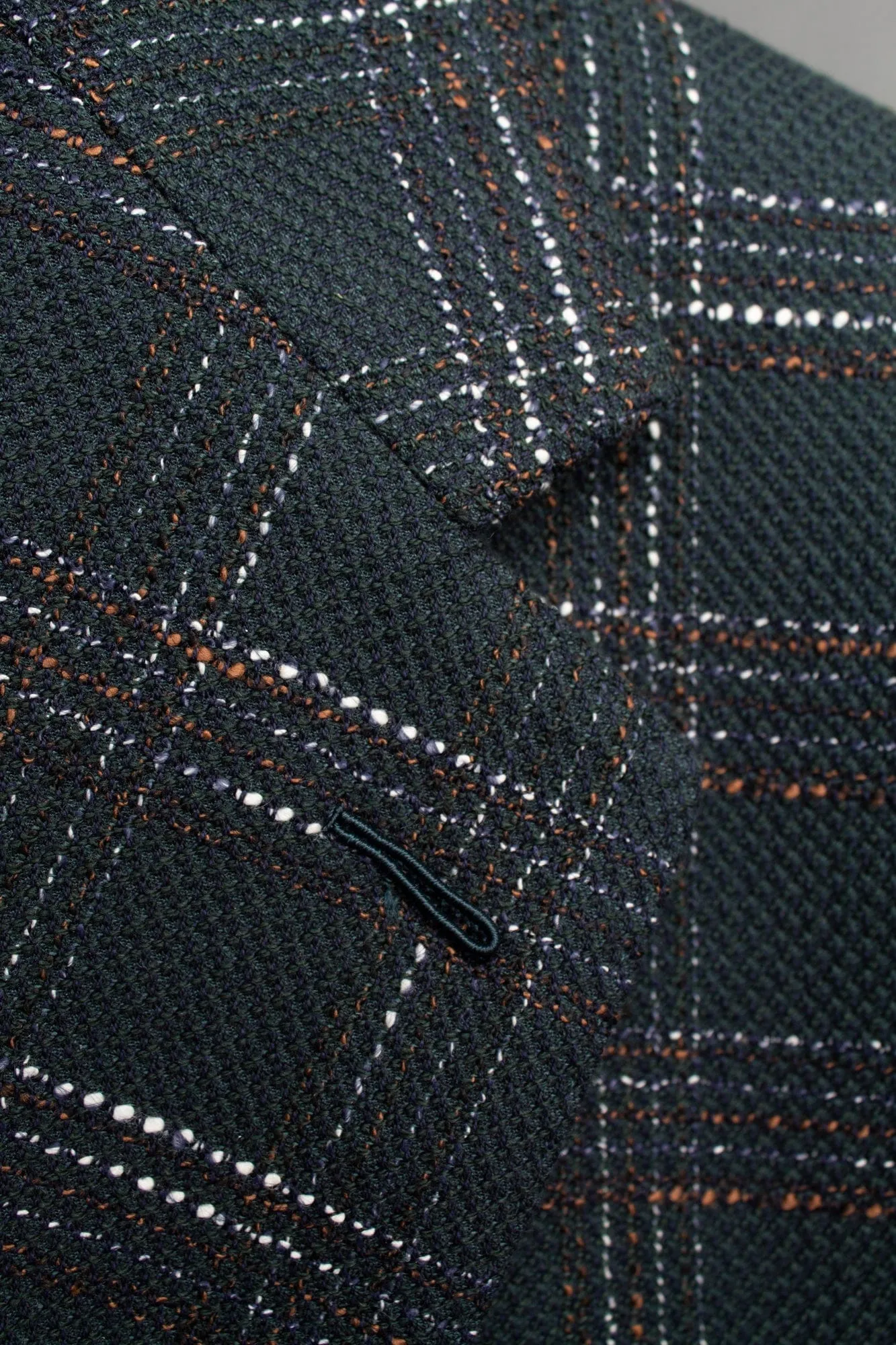 Cotton Slub Check Jacket