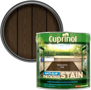 Cuprinol Anti Slip Decking Stain - Hampshire Oak 2.5L