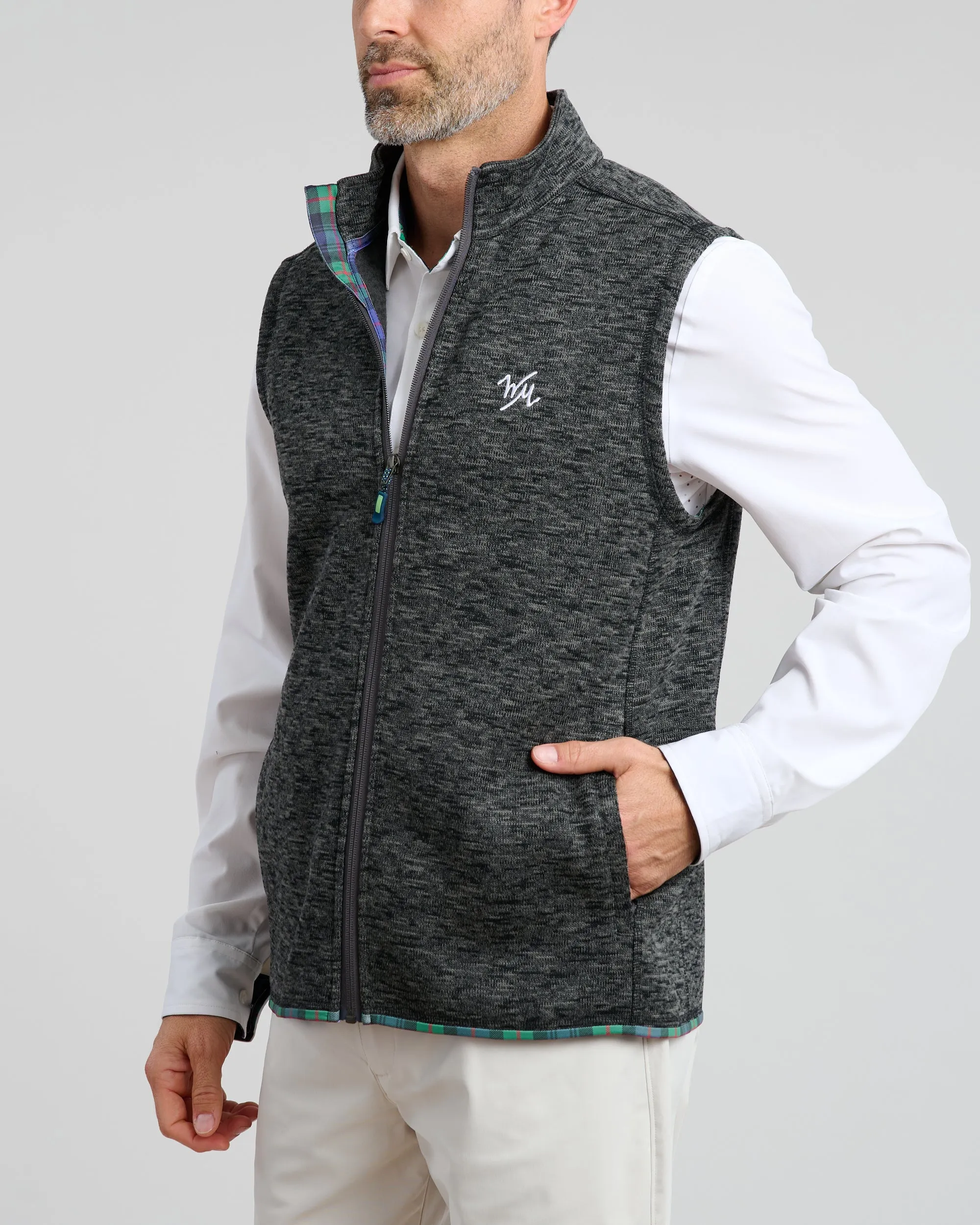 Flop Shot Men's Full Zip Vest