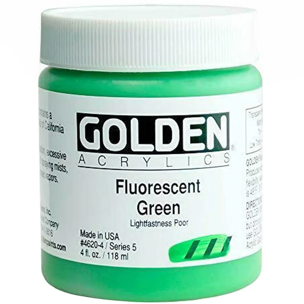 Golden Heavy Body Artist Acrylic Fluorescent Paint 4oz