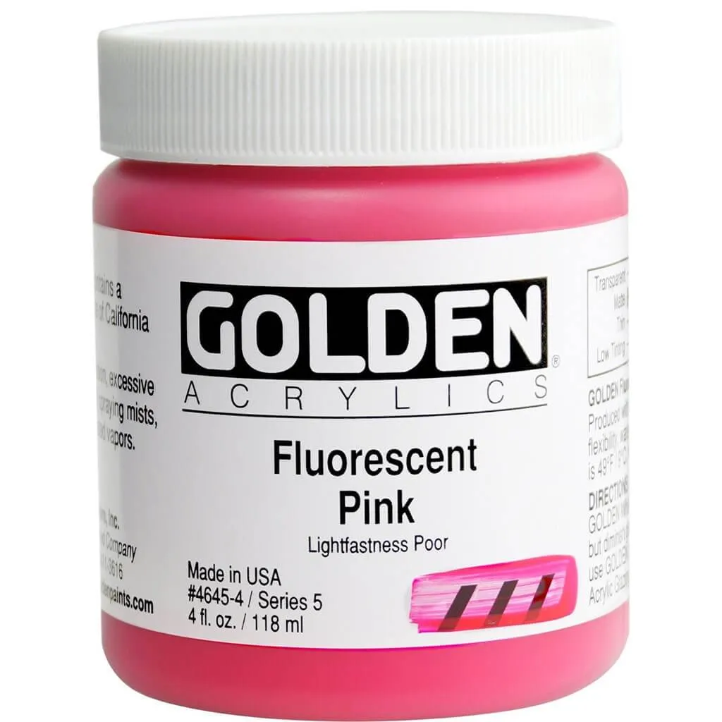 Golden Heavy Body Artist Acrylic Fluorescent Paint 4oz