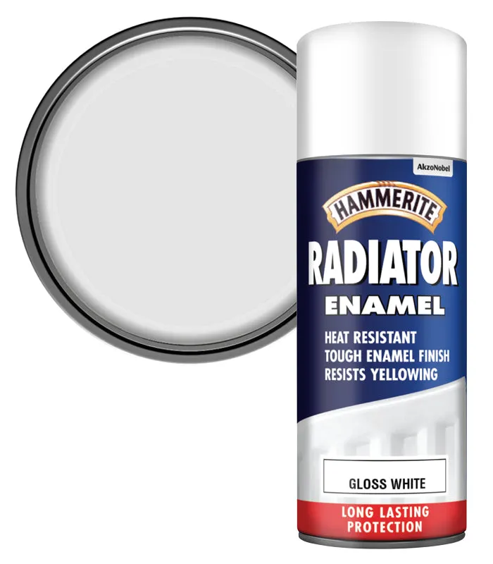 Hammerite Radiator Enamel Metal Paint - White