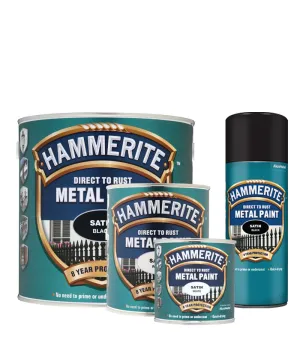 Hammerite Satin Direct To Rust Metal Paint