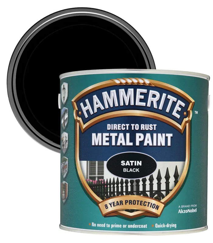 Hammerite Satin Direct To Rust Metal Paint