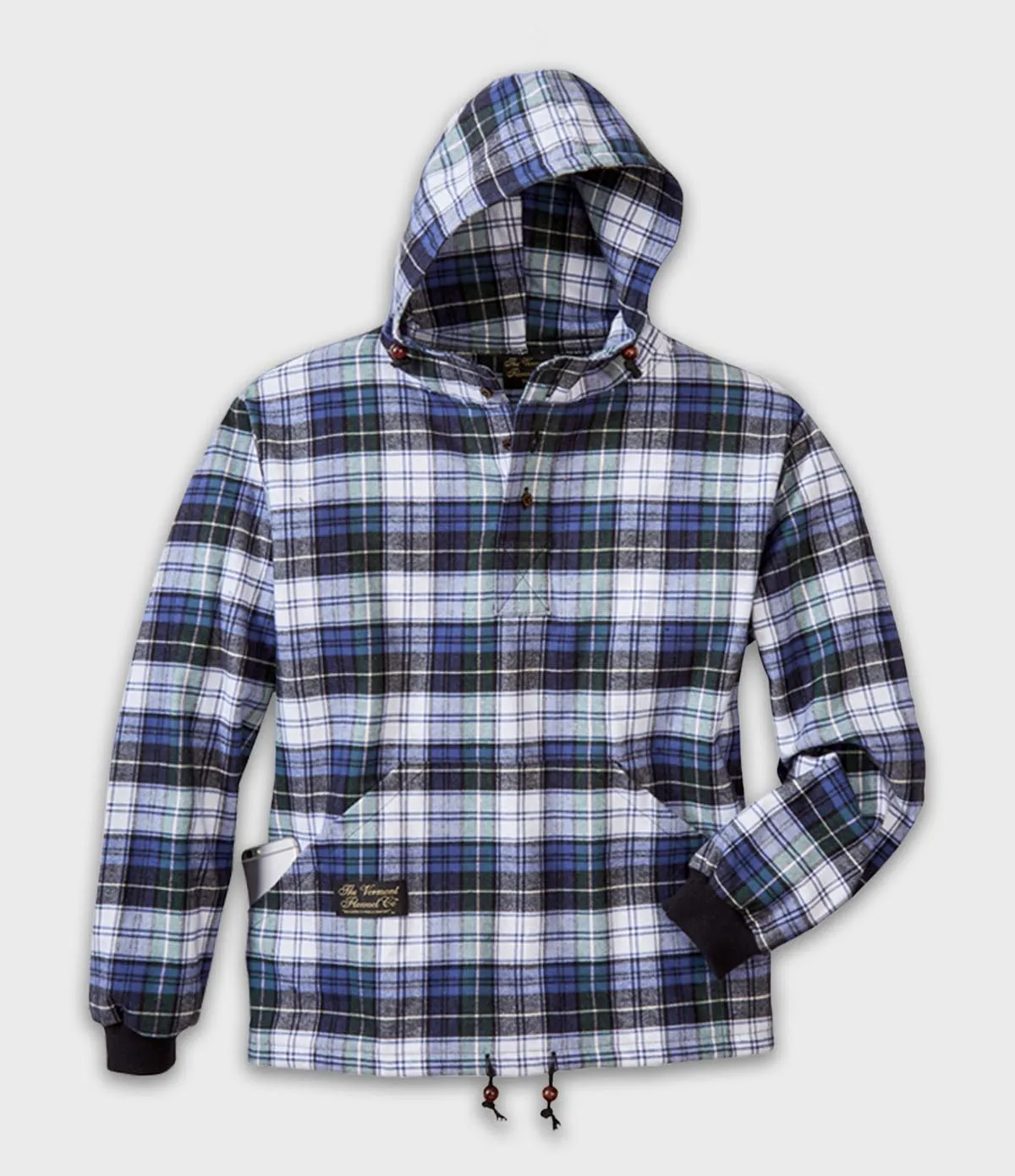 Hooded Flannel Pullover - Campbell