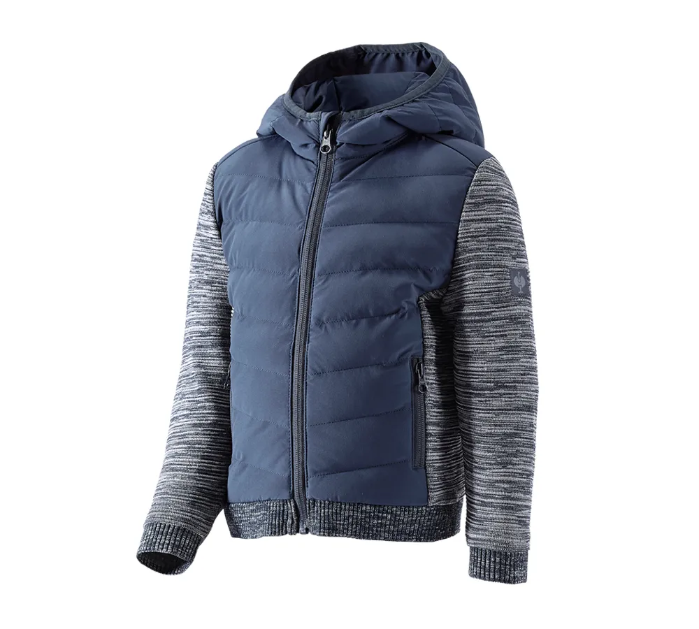 Hybrid hooded knitted jacket e.s.motion ten,child.