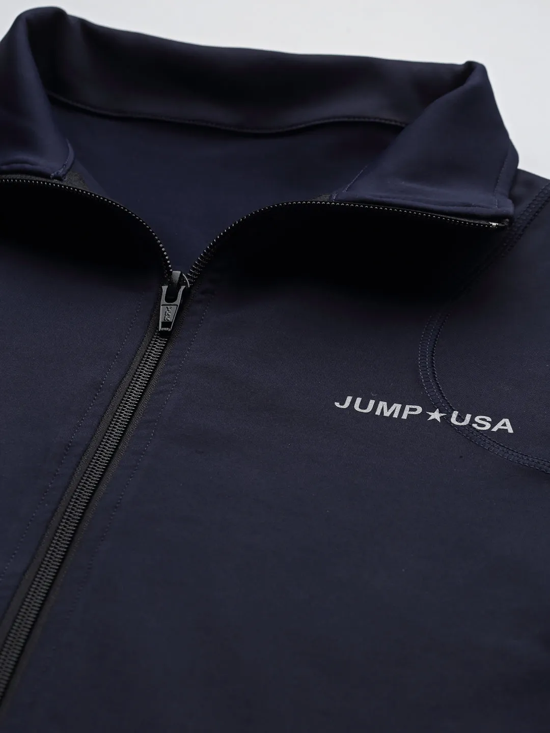 JUMP USA Training Men Navy Blue Rapid-Dry Solid Jackets