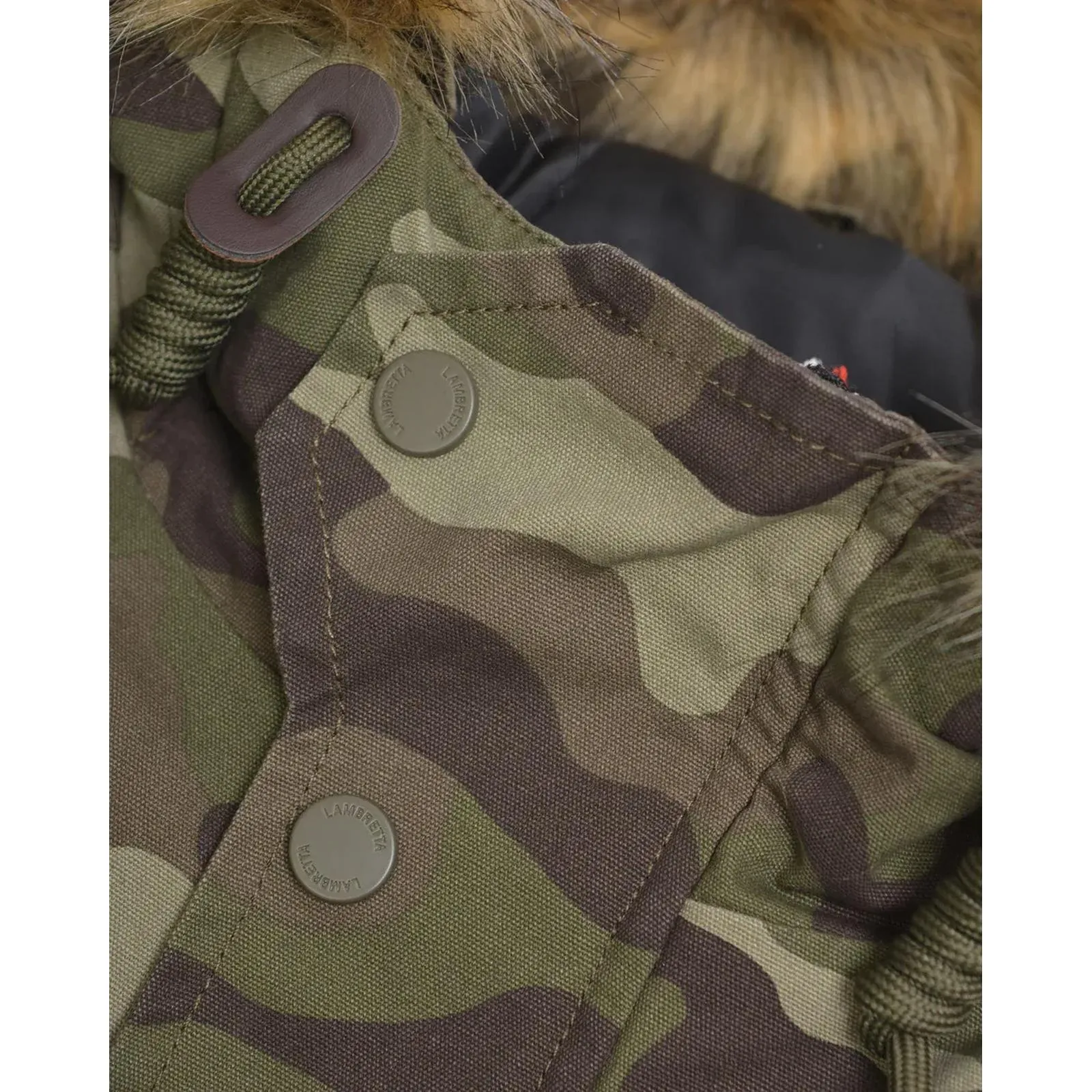 Lambretta Mens Camo Parka Jacket