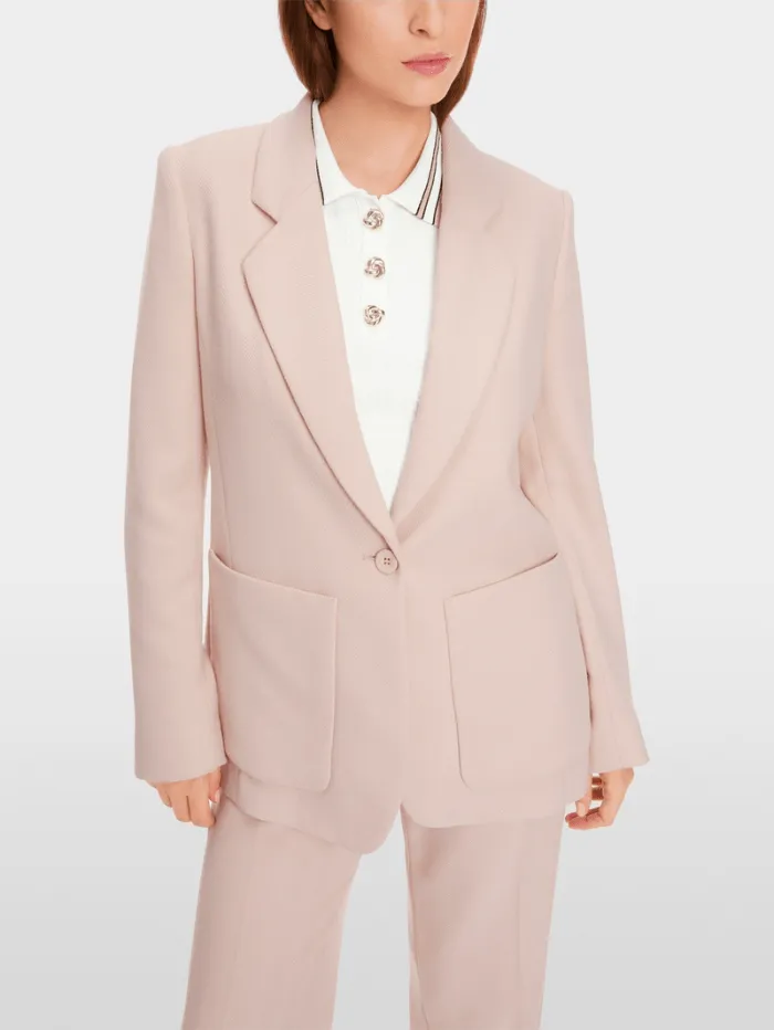 Marc Cain Collections Soft Draped Blazer In Warm Rose XC 34.38 W84 Col 213