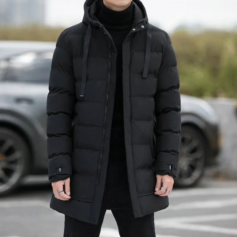 Men's Winter warm long jacket, perfect casual outwear