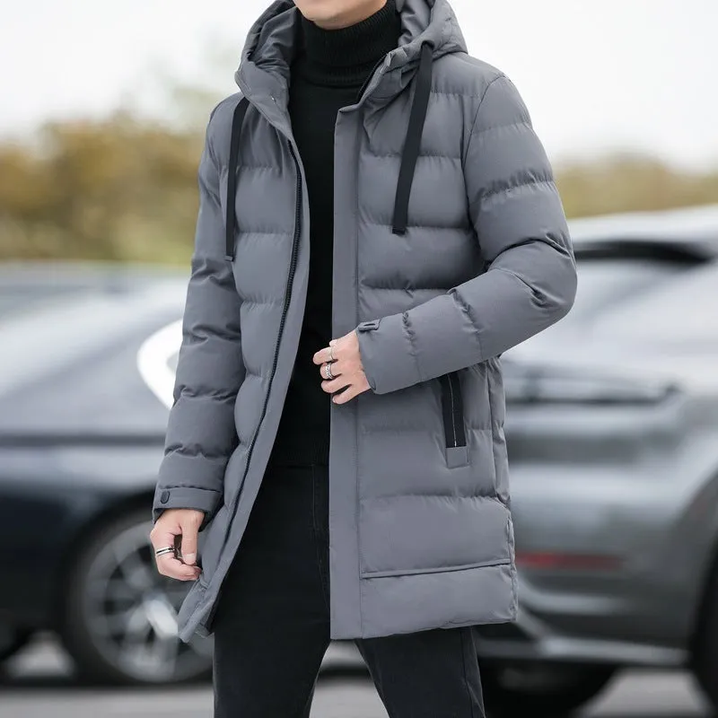 Men's Winter warm long jacket, perfect casual outwear