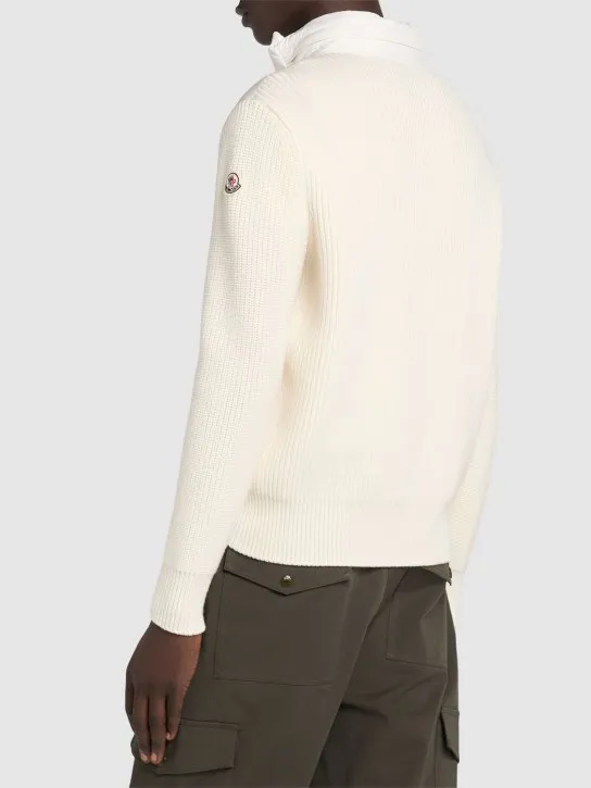 Moncler   Virgin wool down cardigan 