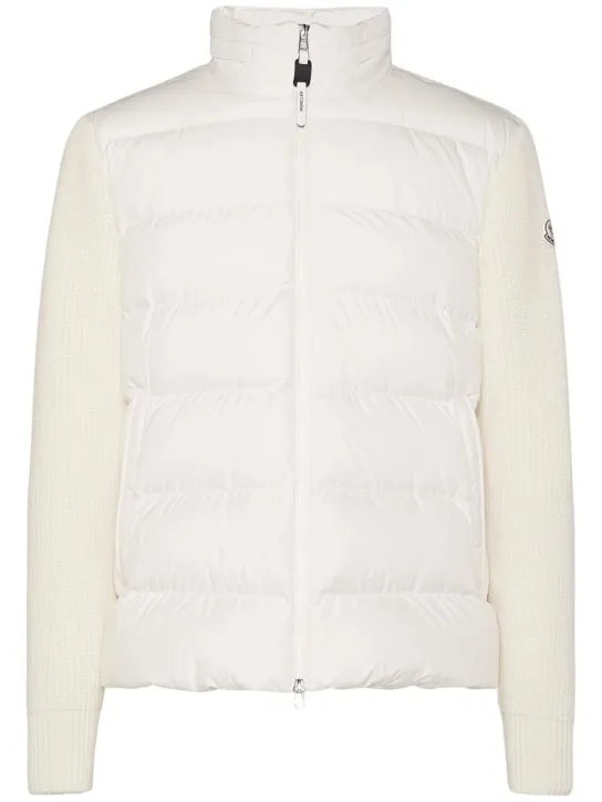 Moncler   Virgin wool down cardigan 