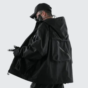 Multi Pocket Techwear Windbreaker