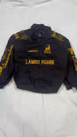 NASCAR Rework Style Black Lamborghini Racing Jackets All Sizes - 15 pcs