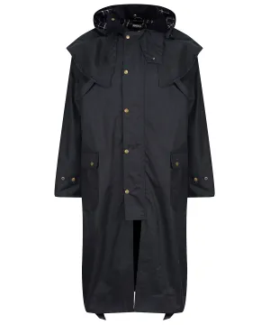 Navy - Cranbrook caped wax riding jacket