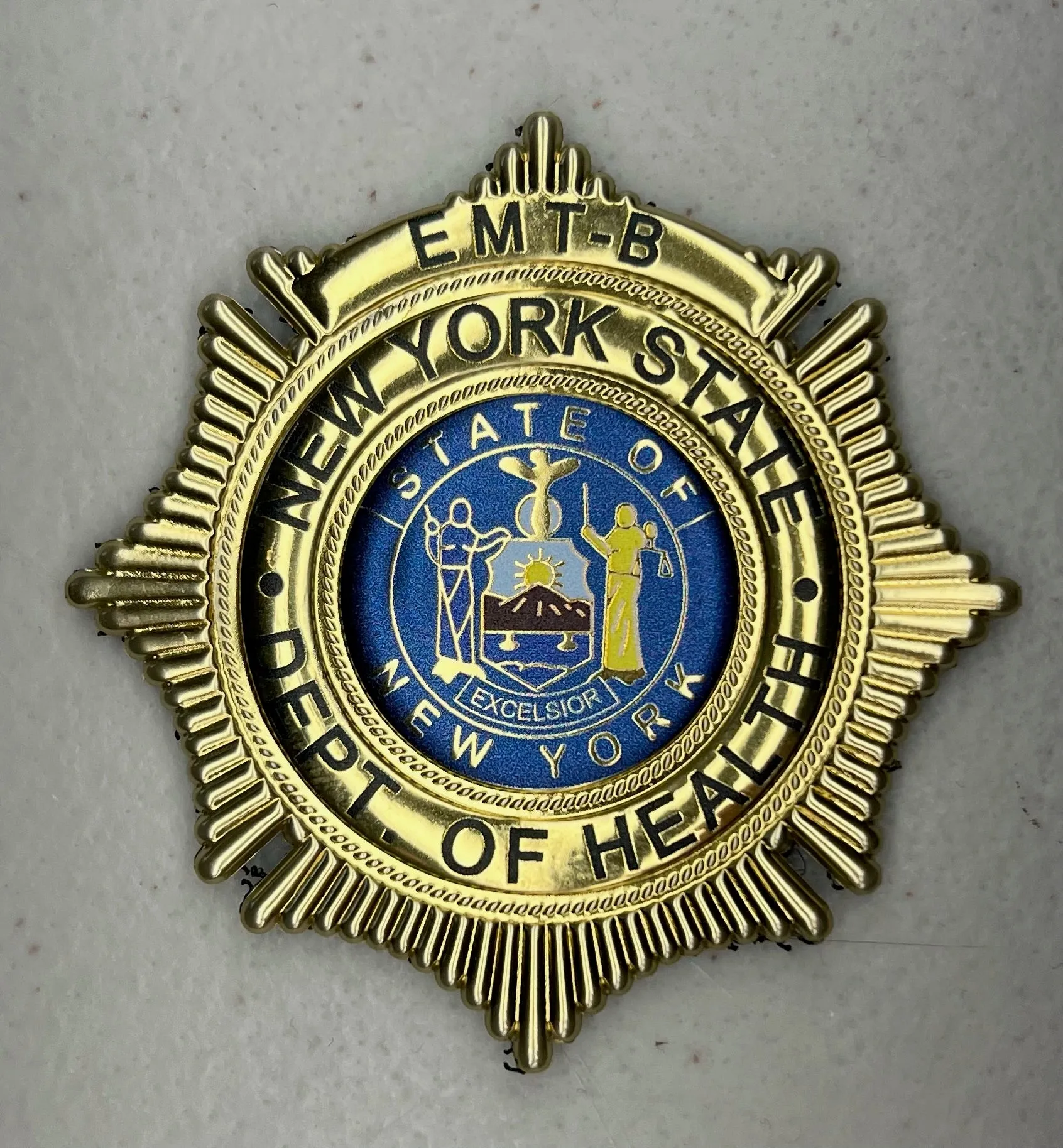 New York EMT-B FlexBadge (Velcro Backed)