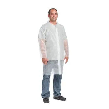 Polypropylene Lab Coats, Open Wrists (30 Count)