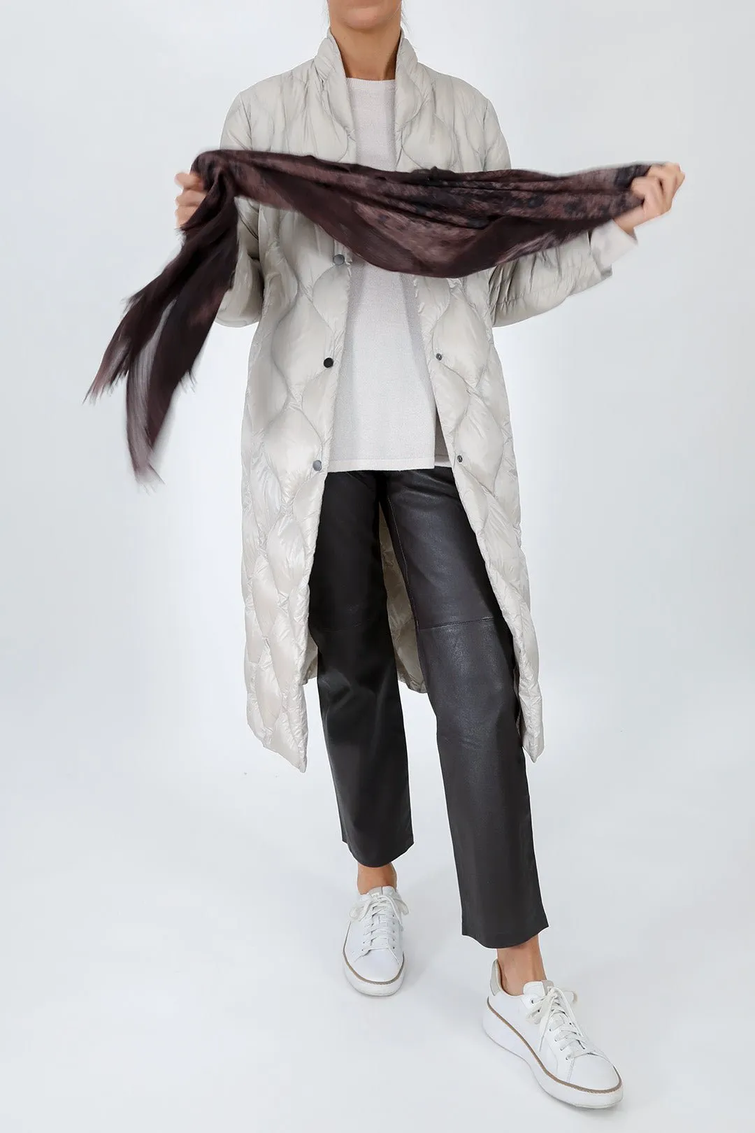 SAVANNA SCARF IN HAND-DYED CASHMERE