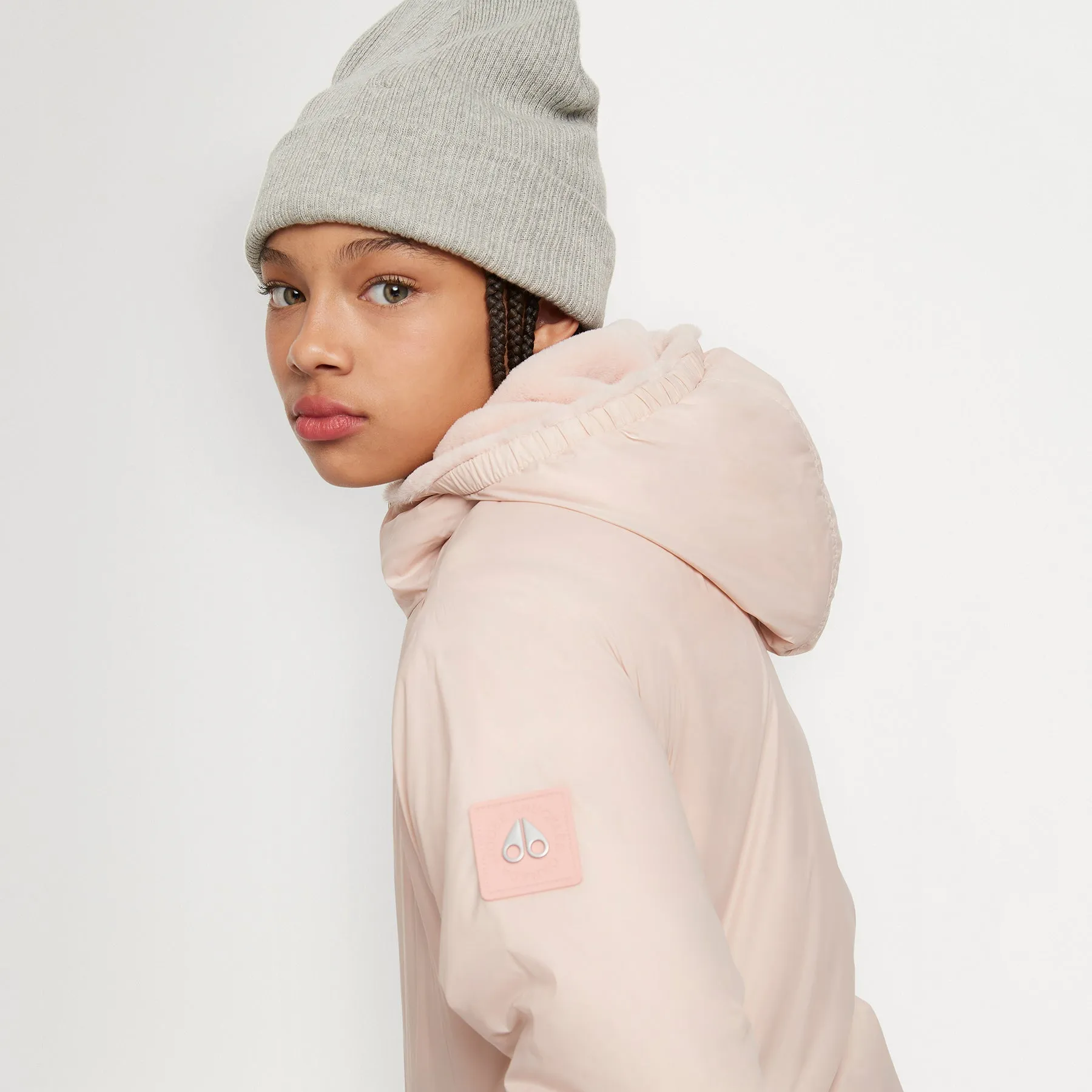 Simcoe Reversible Bunny Jacket - Dusty Rose