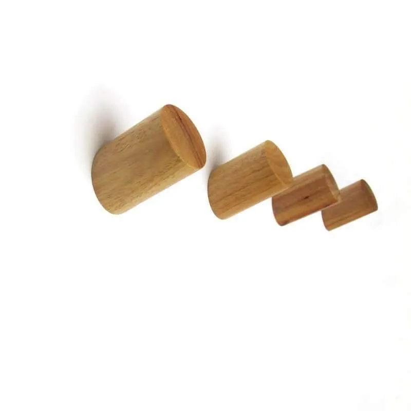 Solid Oak Wooden Wall Hook Peg Hallway Coat Hooks in Natural