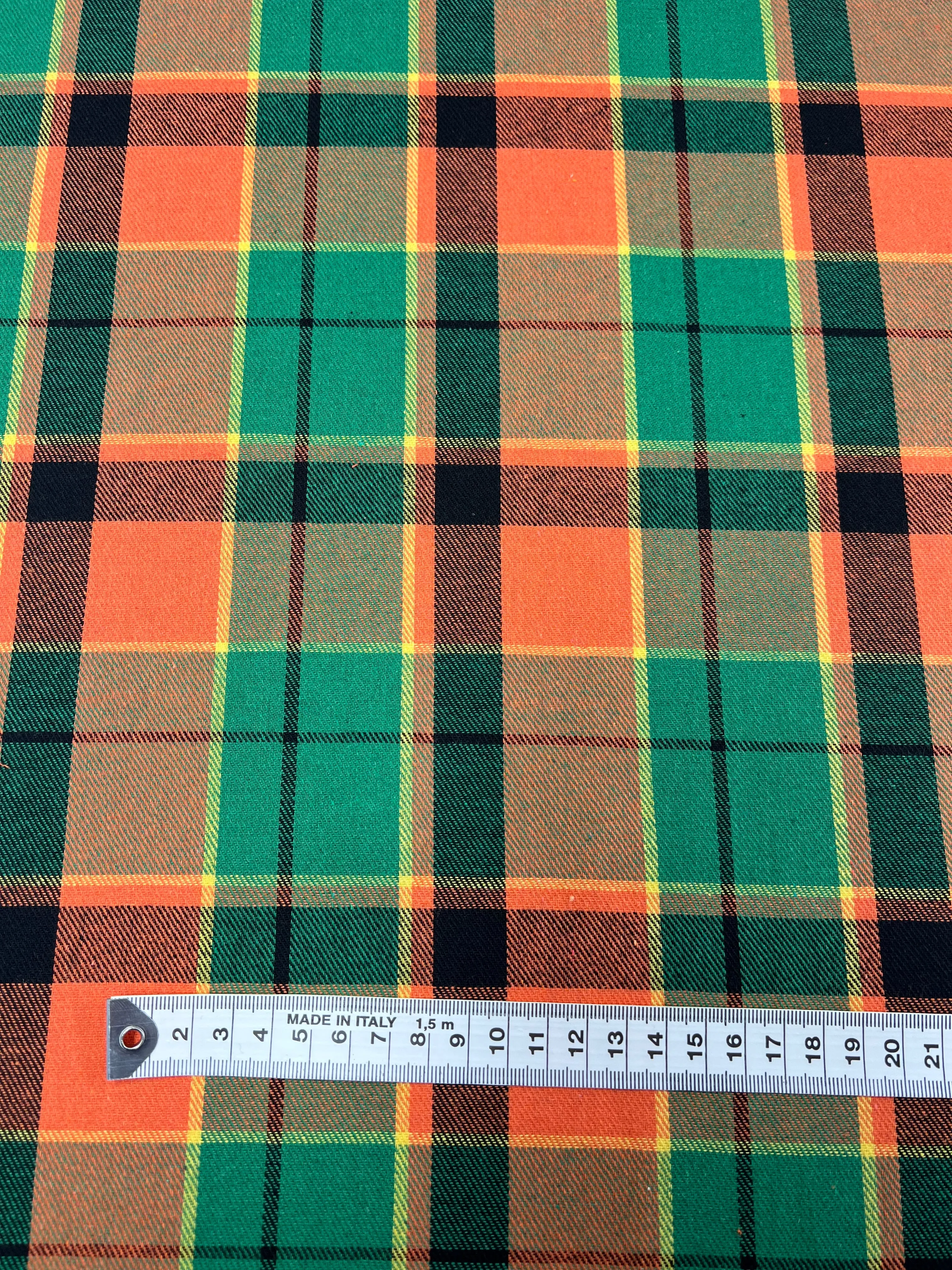 Suiting - Citrus Tartan - 150cm