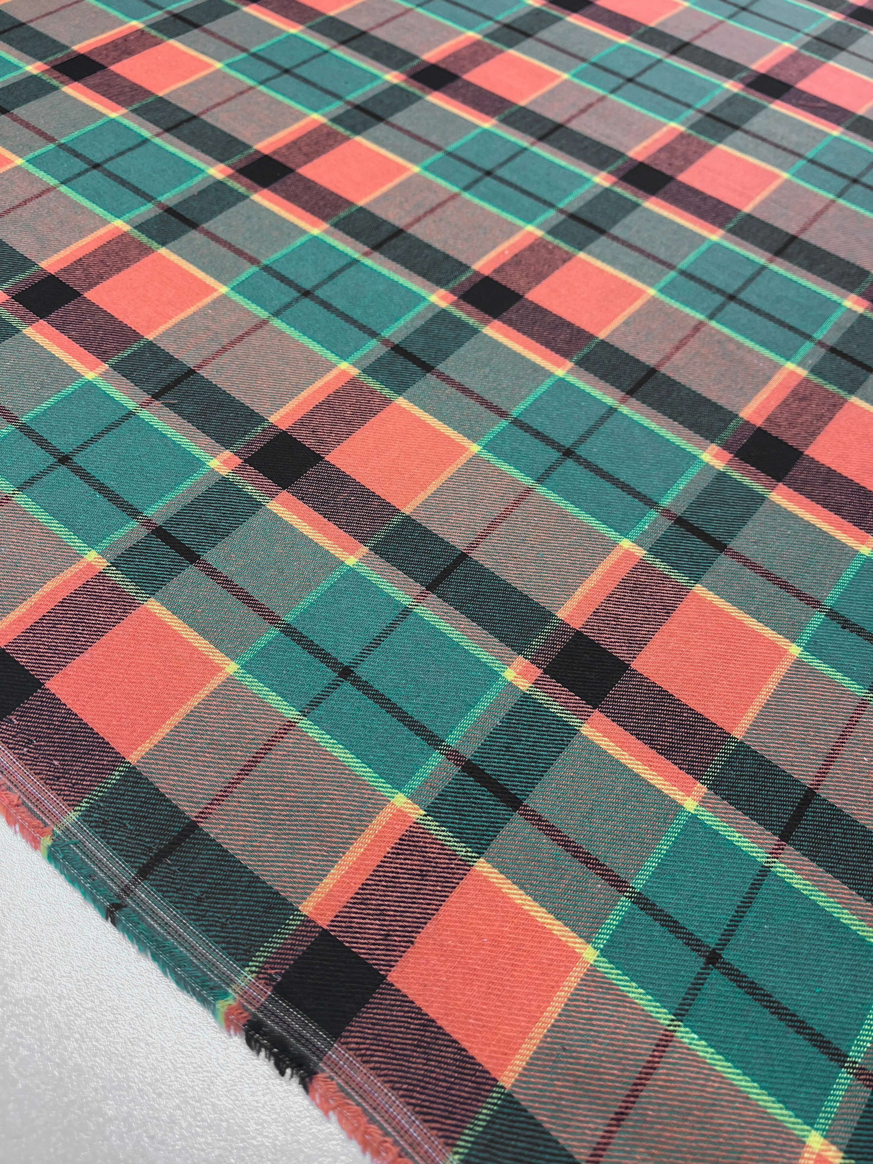 Suiting - Citrus Tartan - 150cm