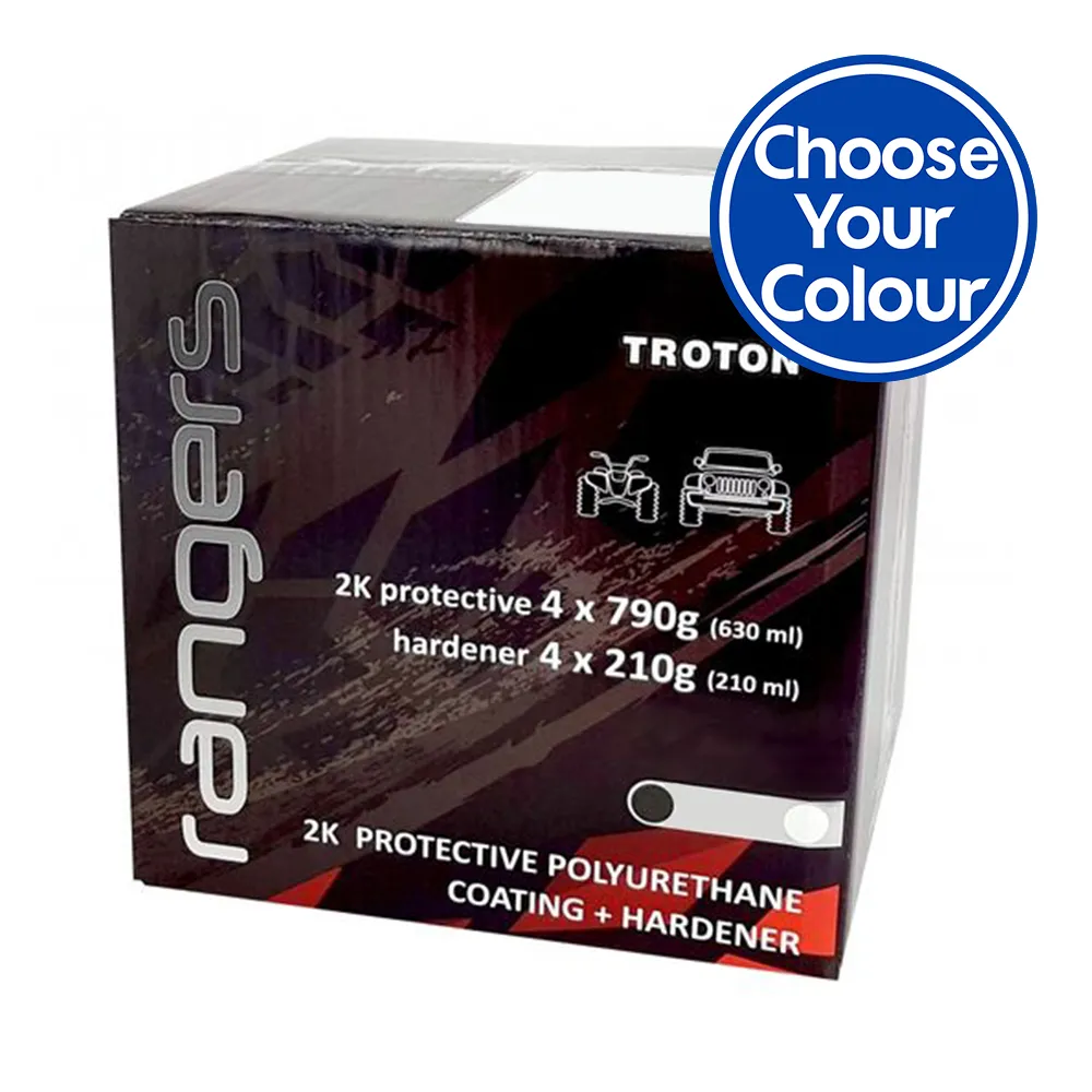 TROTON Rangers 2K Tough Protective Polyurethane 'Choose Colour' Kit 3.78L Tintable