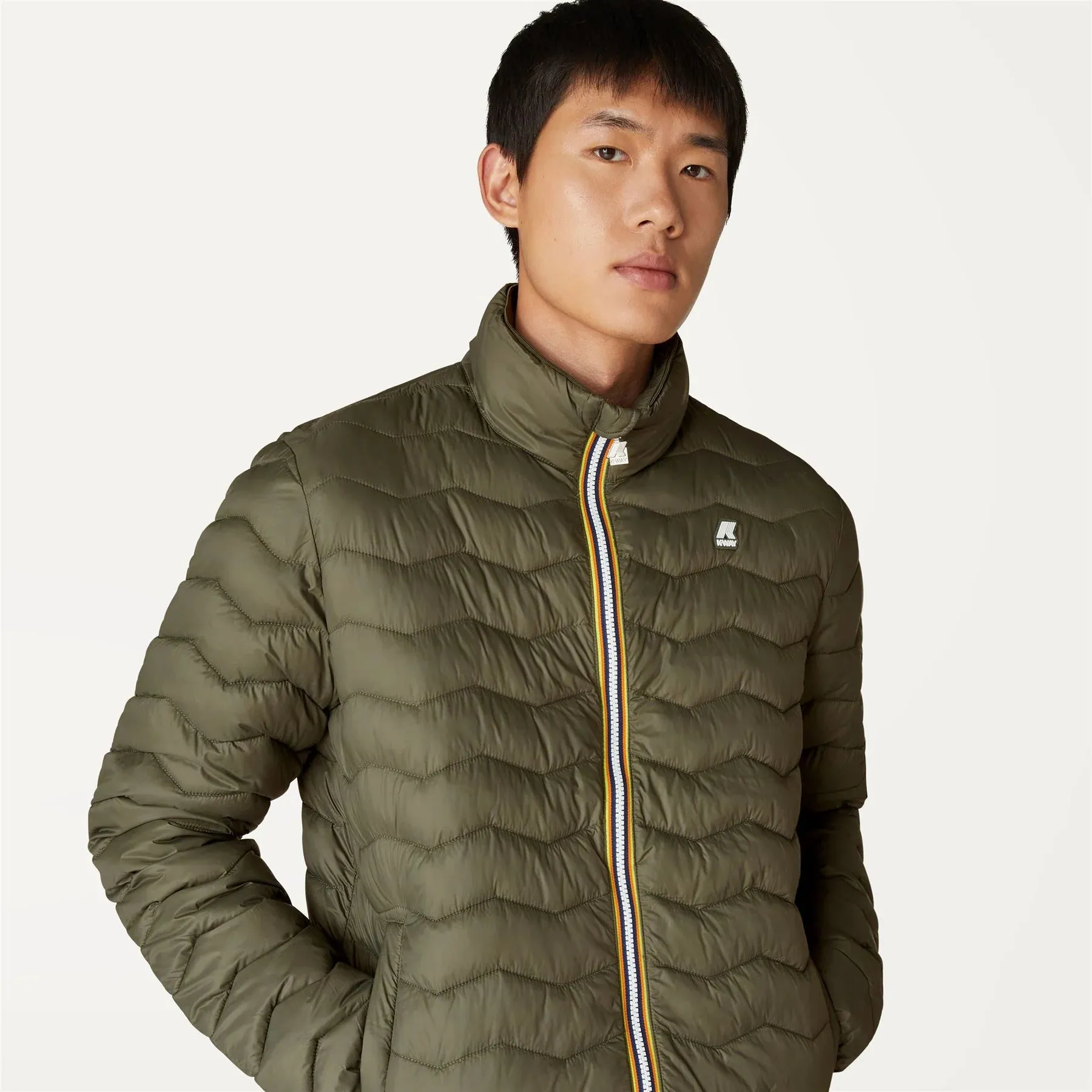 Valentine Eco Warm - Men Jacket in Green Blackish