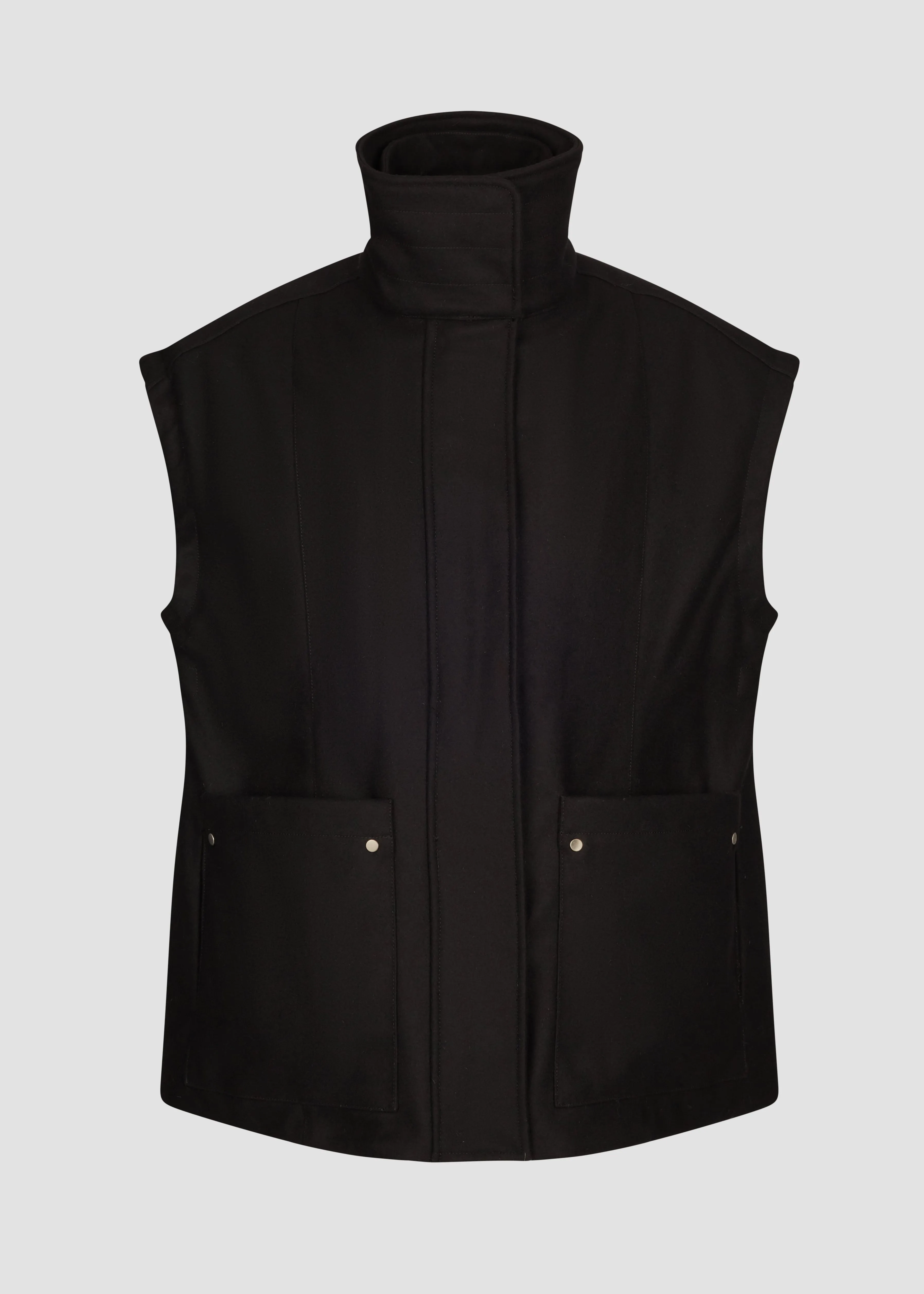 VEST IN COMPACT WOOL