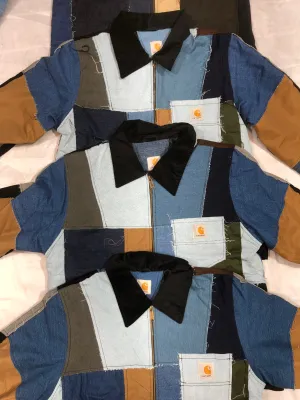 Vintage Carhartt Rework Style Patchwork Detroit Jackets All Sizes available- 15 pcs