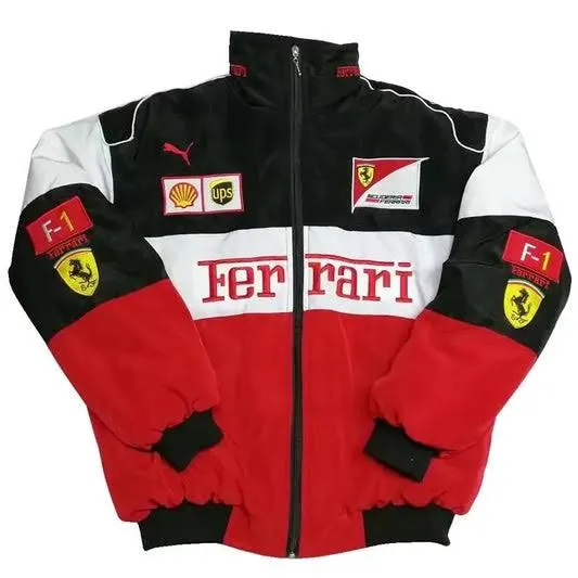 Vintage Inspired Ferrari Racing Jackets - 10 Pcs