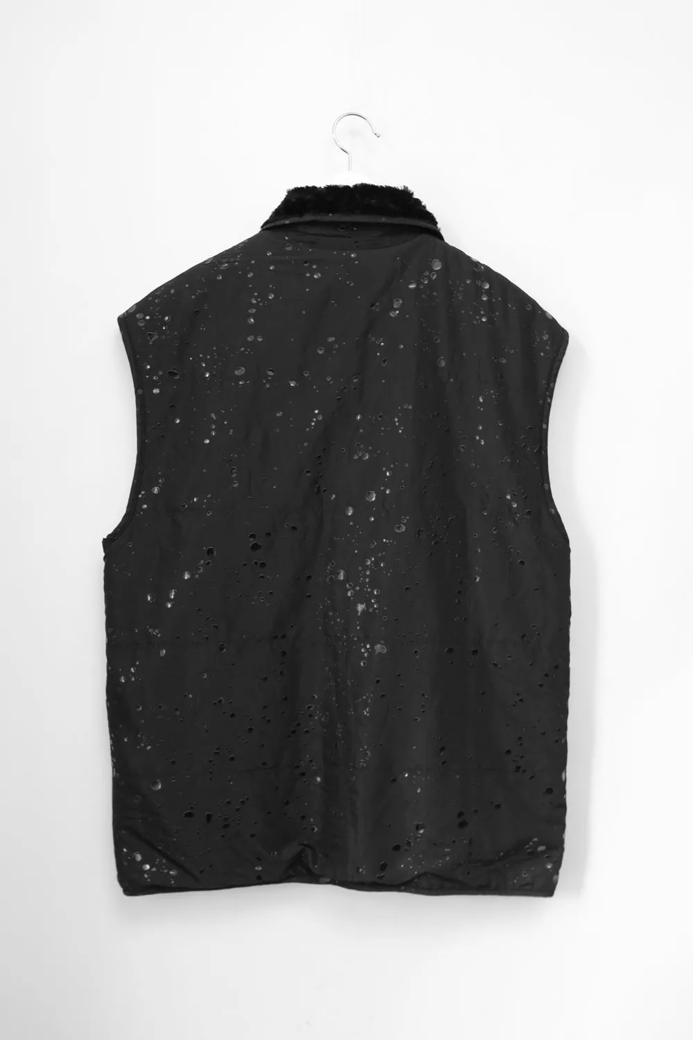 WATER DROPS WARM BLACK VINTAGE VEST