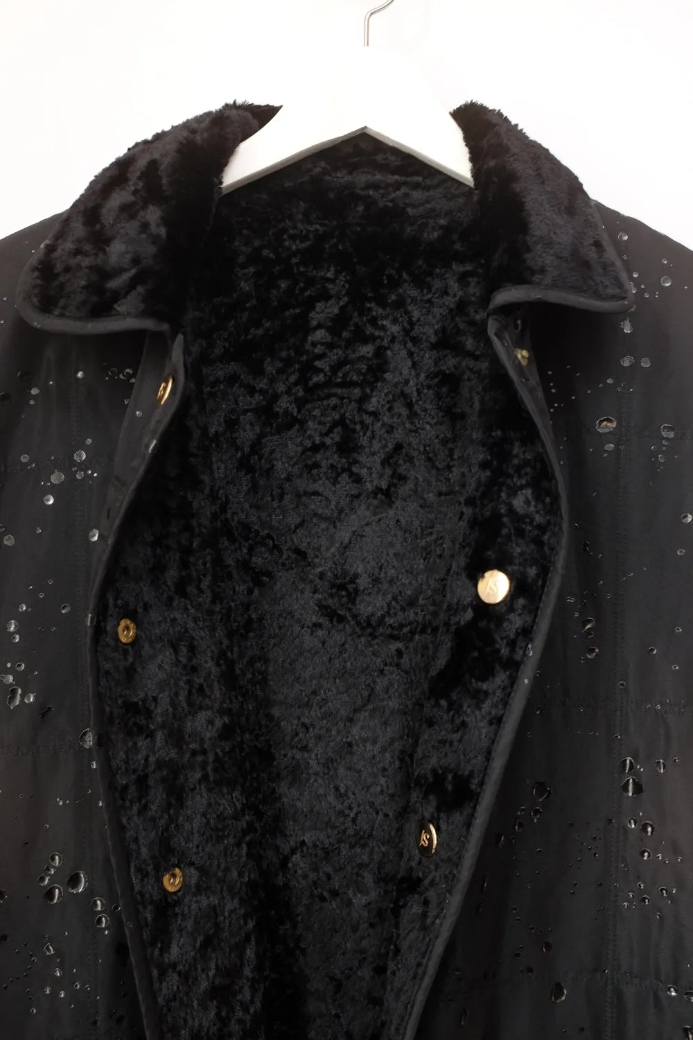 WATER DROPS WARM BLACK VINTAGE VEST