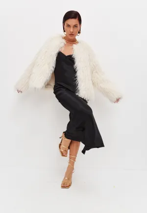 Winter Faux Fur Jacket - White