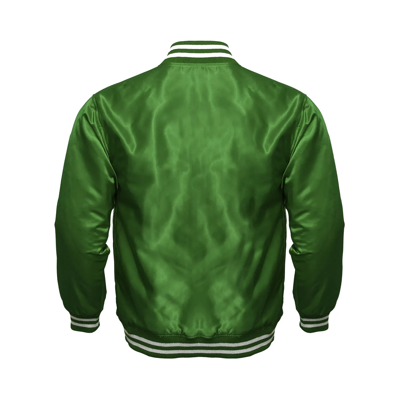 Women Satin Jacket All Green