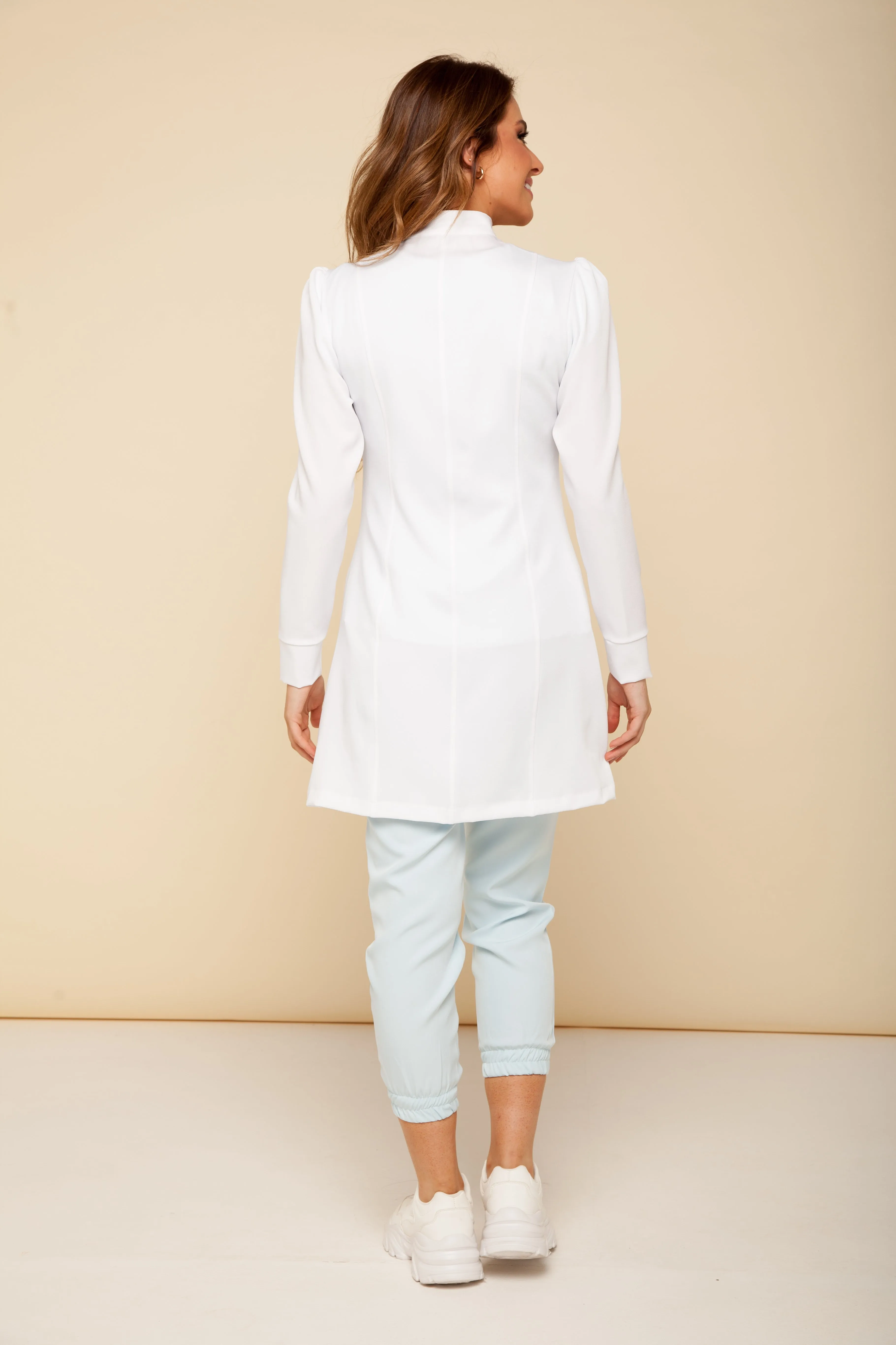 Women's Lab Coat Long Sleeve France White