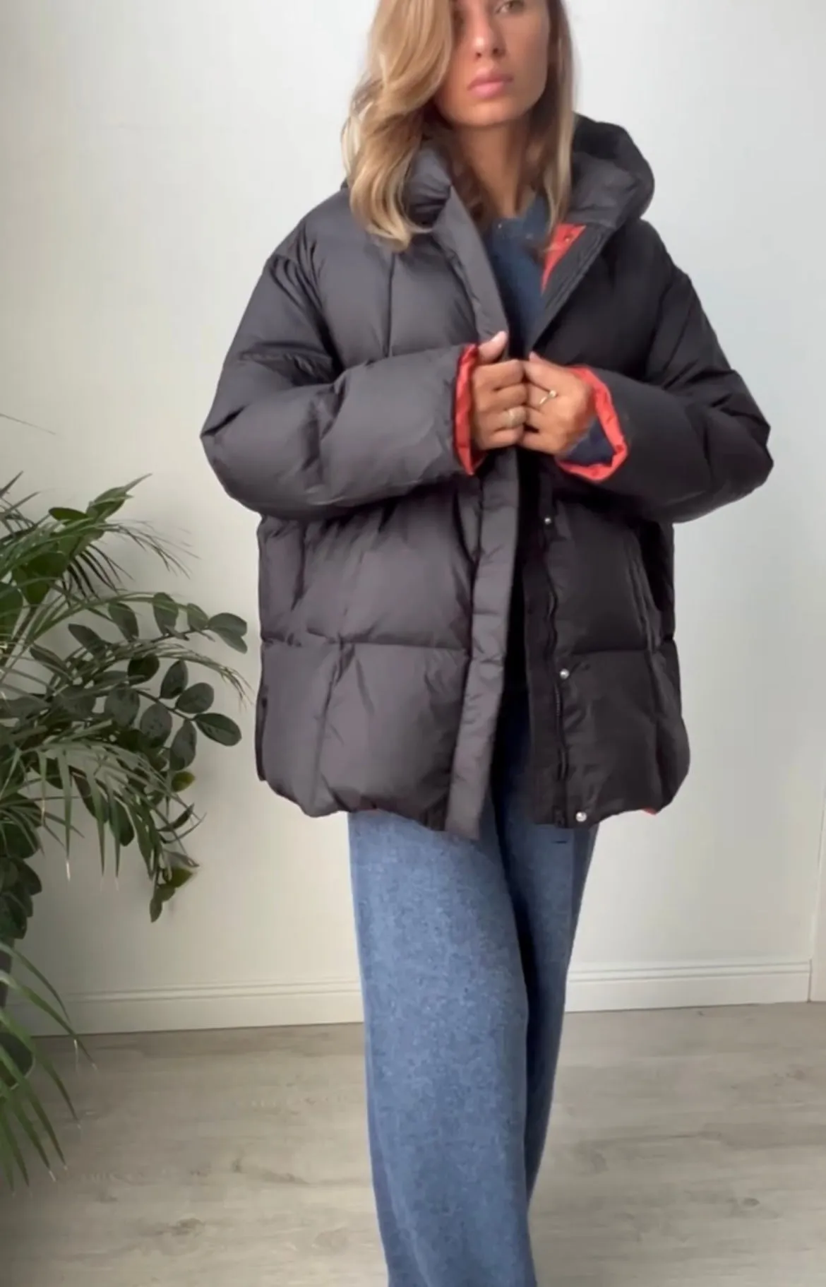 Women's Plus Size Duck Down Hooded Jacket - Ultimate Warmth & Style